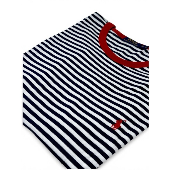 Polo Ralph Lauren Other - Polo Ralph Lauren NWT T- Shirt Mens XLT Black Striped Classic Fit Crewneck Pony